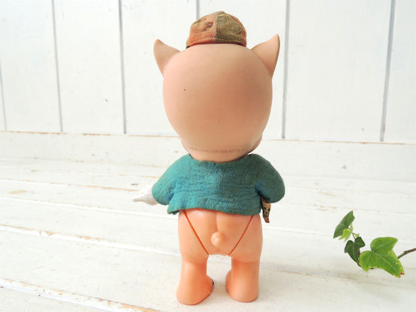 【ポーキーピッグ】ルーニーテューンズ・キャラクター・60's・ヴィンテージ・ドール/人形/ソフビ