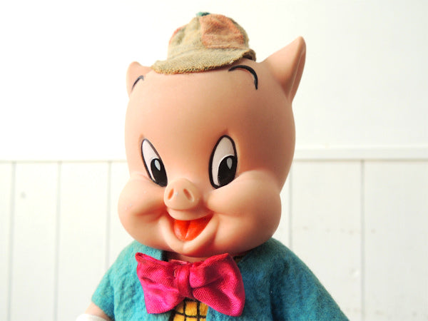 【ポーキーピッグ】ルーニーテューンズ・キャラクター・60's・ヴィンテージ・ドール/人形/ソフビ