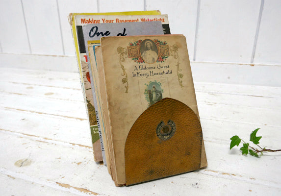 METAL ARTS・大学記念品・ブロンズ製・アンティーク・ブックエンド・本立て・ブックスタンド