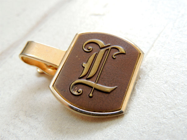 【スワンク・USA】L・イニシャルモチーフ・ヴィンテージ・タイピン・ファッション・アクセサリー