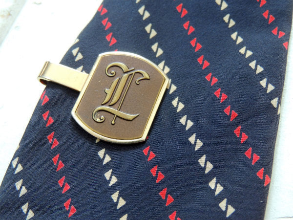 【スワンク・USA】L・イニシャルモチーフ・ヴィンテージ・タイピン・ファッション・アクセサリー