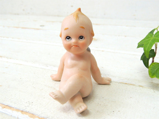 【キューピー】セラミック製・小さなアンティーク・ビスクドール/人形/ポーセリンドール
