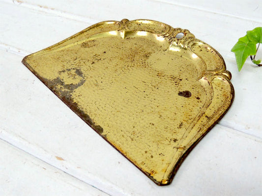 ドイツ製・ゴールド色・アンティーク・クラムトレイ・卓上ちりとり・ダストパン・Germany