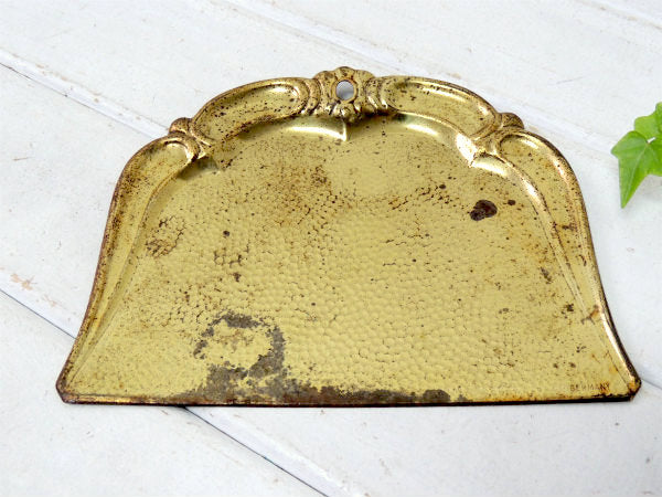 ドイツ製・ゴールド色・アンティーク・クラムトレイ・卓上ちりとり・ダストパン・Germany