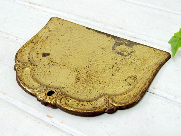 ドイツ製・ゴールド色・アンティーク・クラムトレイ・卓上ちりとり・ダストパン・Germany