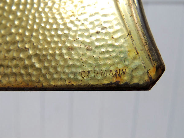 ドイツ製・ゴールド色・アンティーク・クラムトレイ・卓上ちりとり・ダストパン・Germany