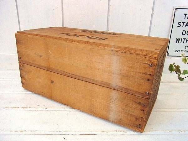 【DERBY】コンビーフ・ヴィンテージ・ウッドボックス/木箱/ガレージ USA