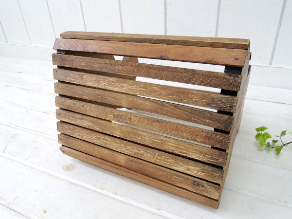 テディベア&クマ型・木製・ヴィンテージ・バスケット ウッドバスケット おもちゃ箱 USA