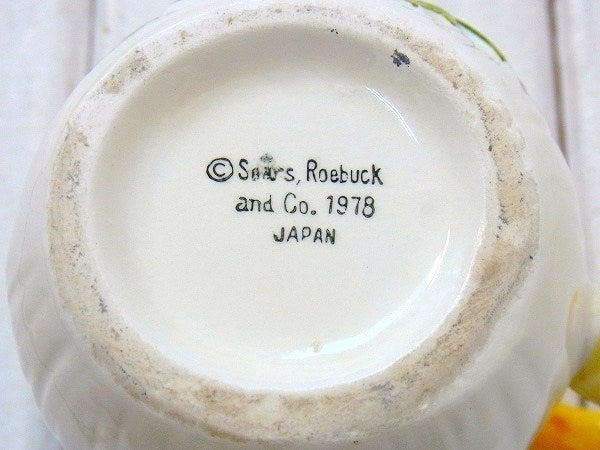 【Sears】シアーズ・きのこモチーフ・陶器製・70'sヴィンテージ・ミルクピッチャー