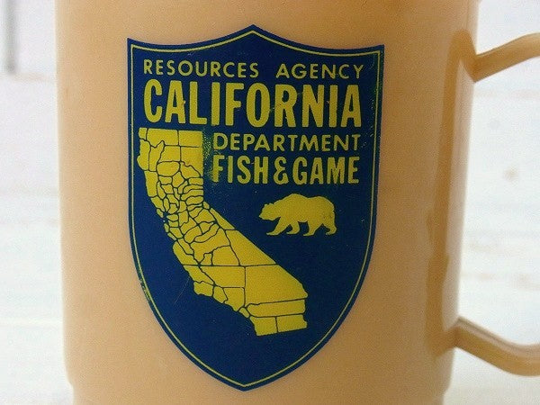 USA カリフォルニア・フィッシュ&ゲーム ビンテージ・マグカップ キャンプ道具・アウトドア