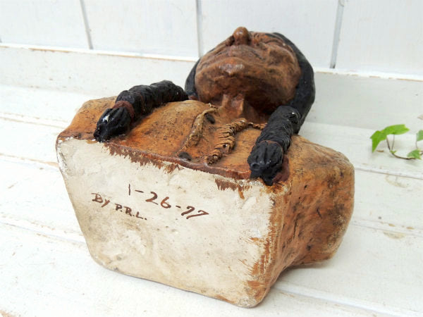 シッティング ブル スー族・インディアン・セラミック製・1976・ヴィンテージ・バストヘッド ドール