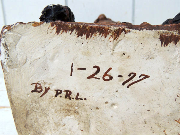 シッティング ブル スー族・インディアン・セラミック製・1976・ヴィンテージ・バストヘッド ドール