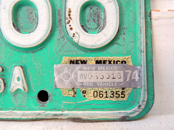 1971's・H 55066 ニューメキシコ・USA・トラック・ビンテージ・ナンバープレート・アメ車