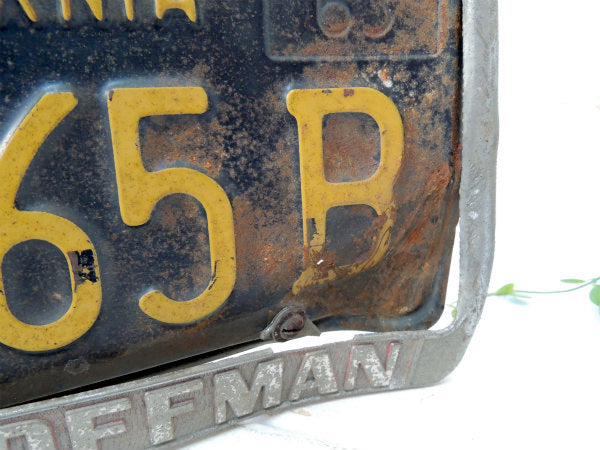 US カリフォルニア 1963年・15 165 B・ヴィンテージ・ナンバープレート・フレーム付き