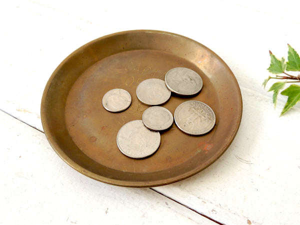 【タイタニック/豪華客船】真鍮製・アンティーク・ポケットチェンジ・トレイ