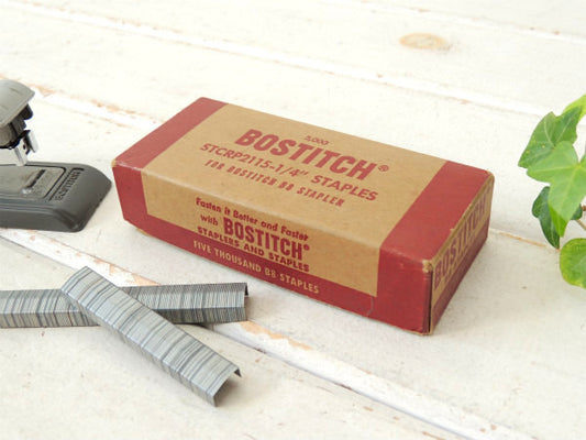 BOSTITCH B8ステープラー ヴィンテージ ホッチキス芯 紙箱 パッケージ USA