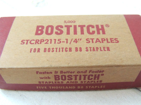 BOSTITCH B8ステープラー ヴィンテージ ホッチキス芯 紙箱 パッケージ USA