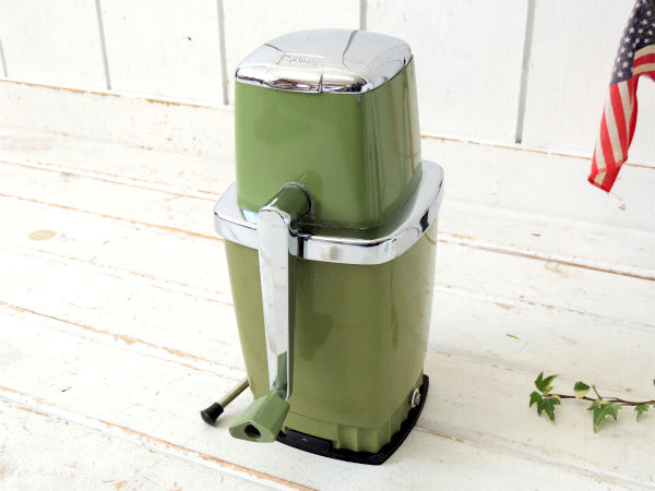 SEARS シアーズ・手動式・バキュームタイプ・グリーン・50's ヴィンテージ・アイスクラッシャー