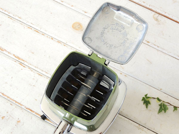 SEARS シアーズ・手動式・バキュームタイプ・グリーン・50's ヴィンテージ・アイスクラッシャー