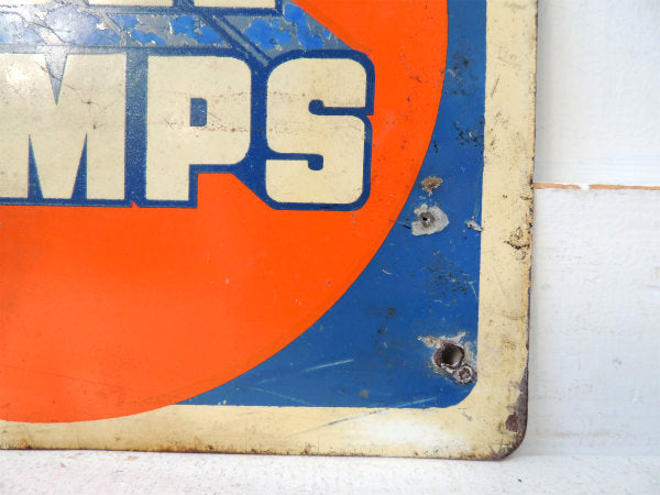 【1940s~AC/FUEL PUMPS】ヴィンテージ・スチール製・両面サイン・看板・USA