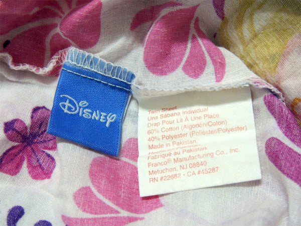 【アナと雪の女王】ディズニー・アナ&エルサ・花柄・ユーズドシーツ(フィットタイプ)