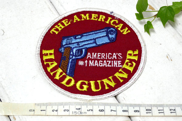 THE AMERICAN ハンドガンピストル アメリカンビンテージ 刺繍 ワッペン USA