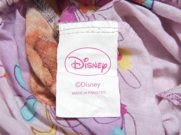 【塔の上のラプンツェル】ディズニー・ピンクカラー・ハート&花柄・ユーズドシーツ(フィットタイプ)