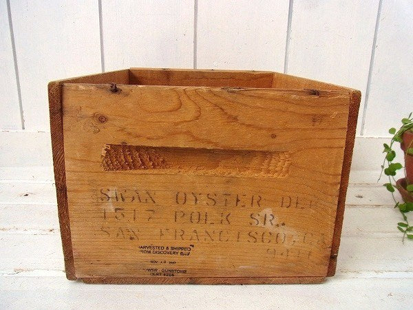 【LITTLE NECK CLAMS】木製・ヴィンテージ・ウッドボックス/木箱 USA