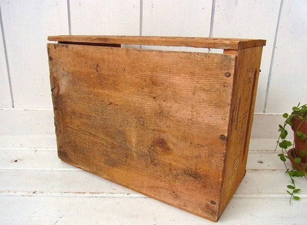 【LITTLE NECK CLAMS】木製・ヴィンテージ・ウッドボックス/木箱 USA