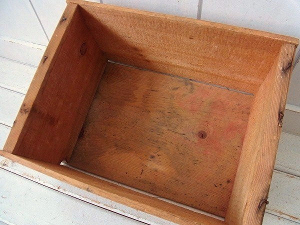 【LITTLE NECK CLAMS】木製・ヴィンテージ・ウッドボックス/木箱 USA