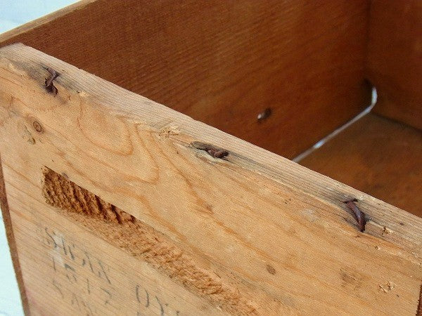 【LITTLE NECK CLAMS】木製・ヴィンテージ・ウッドボックス/木箱 USA