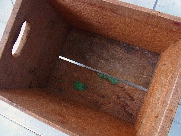 【7UP】セブンアップ・ヴィンテージ・ウッドボックス/木箱/あられ組み USA