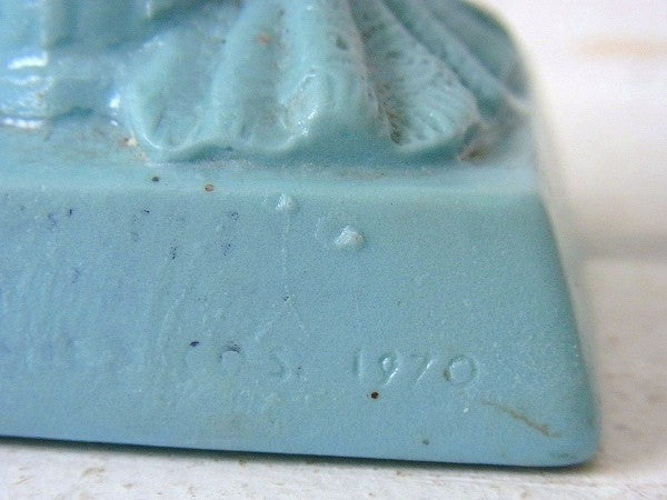 【HAPPY ANNIVERSARY】70’s・水色のヴィンテージ・メッセージドール/人形 USA