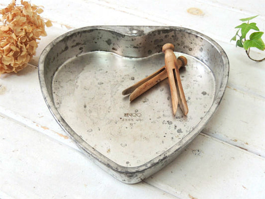 EKCO ハート形 ヴィンテージ ケーキモールド 焼型 菓子型 USA キッチン雑貨