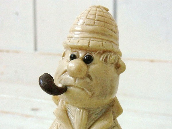 ルーペを持った男性の1970年製・ヴィンテージ・メッセージドール/人形 USA