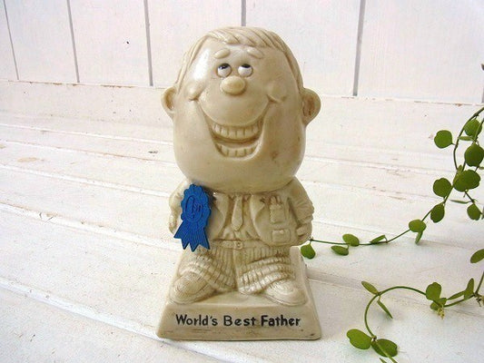 【World's Best Father】70’s・ヴィンテージ・メッセージドール/人形/父の日