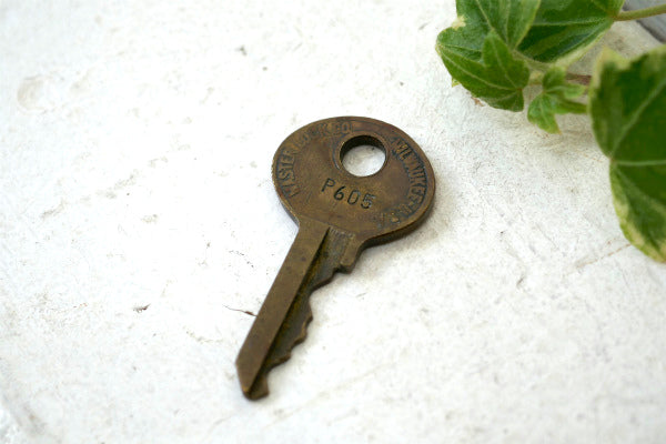 ライオン マスターロック P605 Master USA・ヴィンテージ・キー・鍵・key・真鍮製