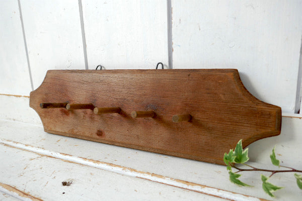 USA シャビー 木製 壁掛け アンティーク OLD ウォールフック 壁掛けフック カントリー