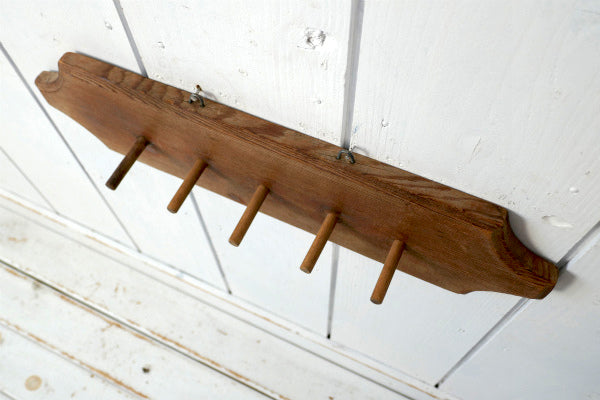 USA シャビー 木製 壁掛け アンティーク OLD ウォールフック 壁掛けフック カントリー