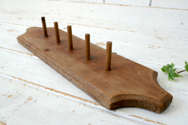 USA シャビー 木製 壁掛け アンティーク OLD ウォールフック 壁掛けフック カントリー