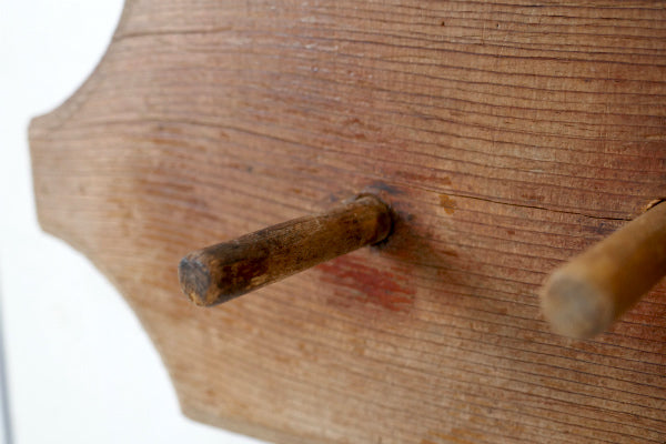 USA シャビー 木製 壁掛け アンティーク OLD ウォールフック 壁掛けフック カントリー