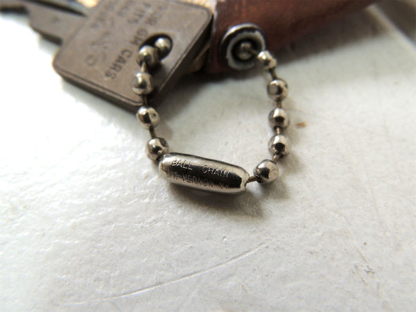 【1950's~・GM・トラック】ヴィンテージ・革・レザーキーケース・鍵2本付き・USA