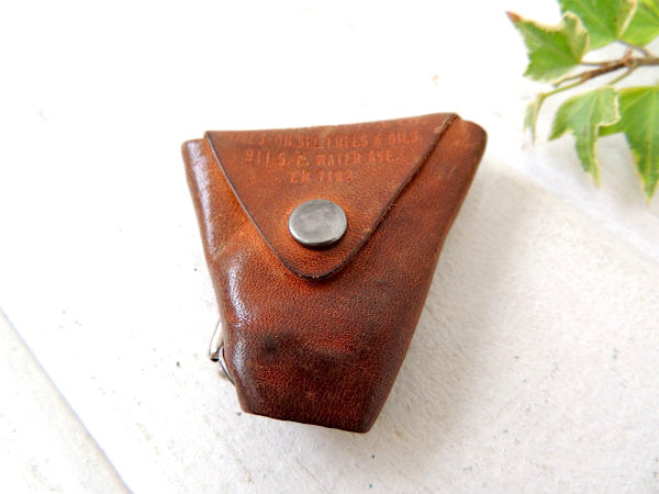 【1950's~・GM・トラック】ヴィンテージ・革・レザーキーケース・鍵2本付き・USA