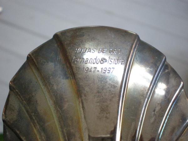 スペイン　シルバー製・ヴィンテージ手鏡/ハンドミラー