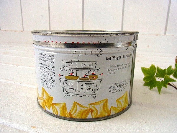Kathryn Beich キャンディ フタ付き ヴィンテージ・ティン缶 ブリキ缶 USA