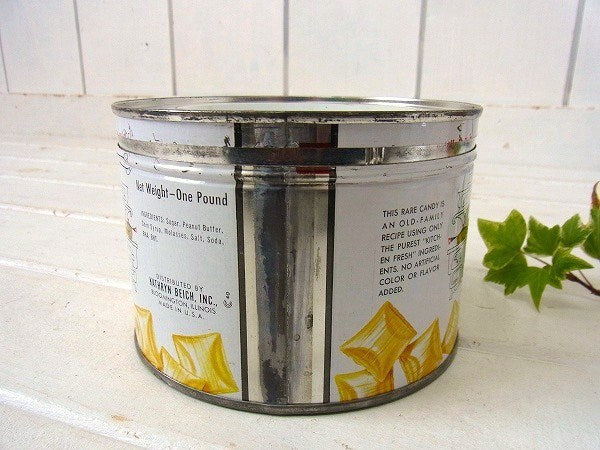 Kathryn Beich キャンディ フタ付き ヴィンテージ・ティン缶 ブリキ缶 USA