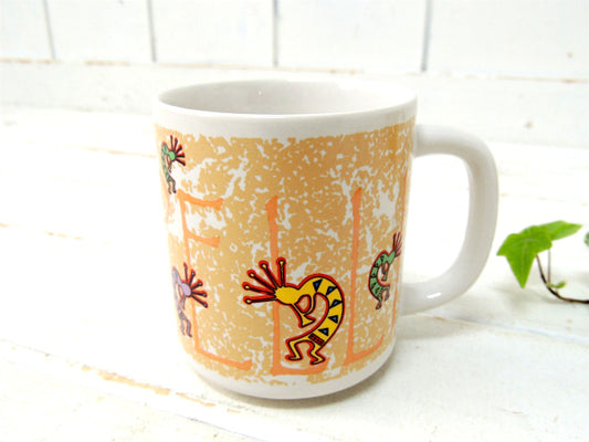 【KOKOPELLI】③ココペリ・ホピ族・インディアン・陶器製・ビンテージ・マグカップ