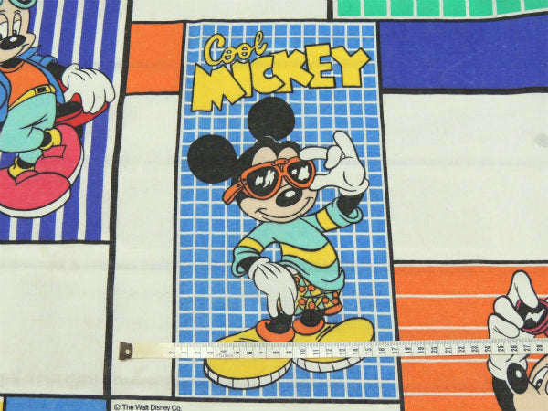 【ミッキーマウス】ディズニー・クールミッキー・ヴィンテージ・ユーズドシーツ(ボックスタイプ) USA