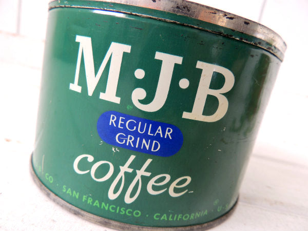 【MJB/サンフランシスコ】ブリキ製・ヴィンテージ・コーヒー缶/ティン缶 USA