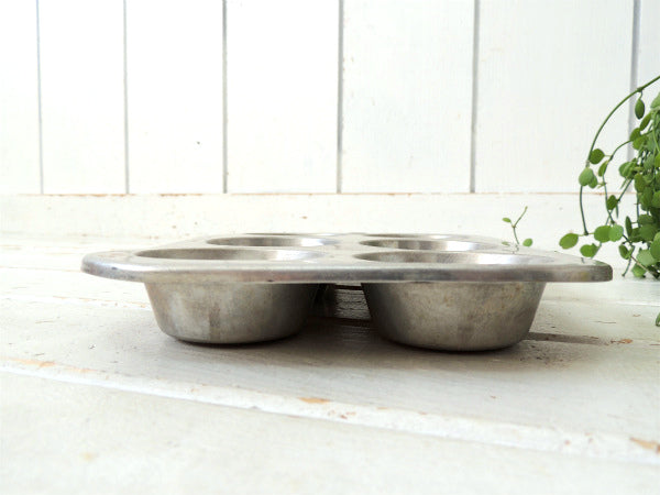 【COMET社・6穴】アルミ製・ヴィンテージ・マフィンモールド/菓子型USA